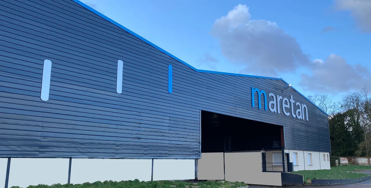 Le bâtiment Maretan à Martot, en Normandie